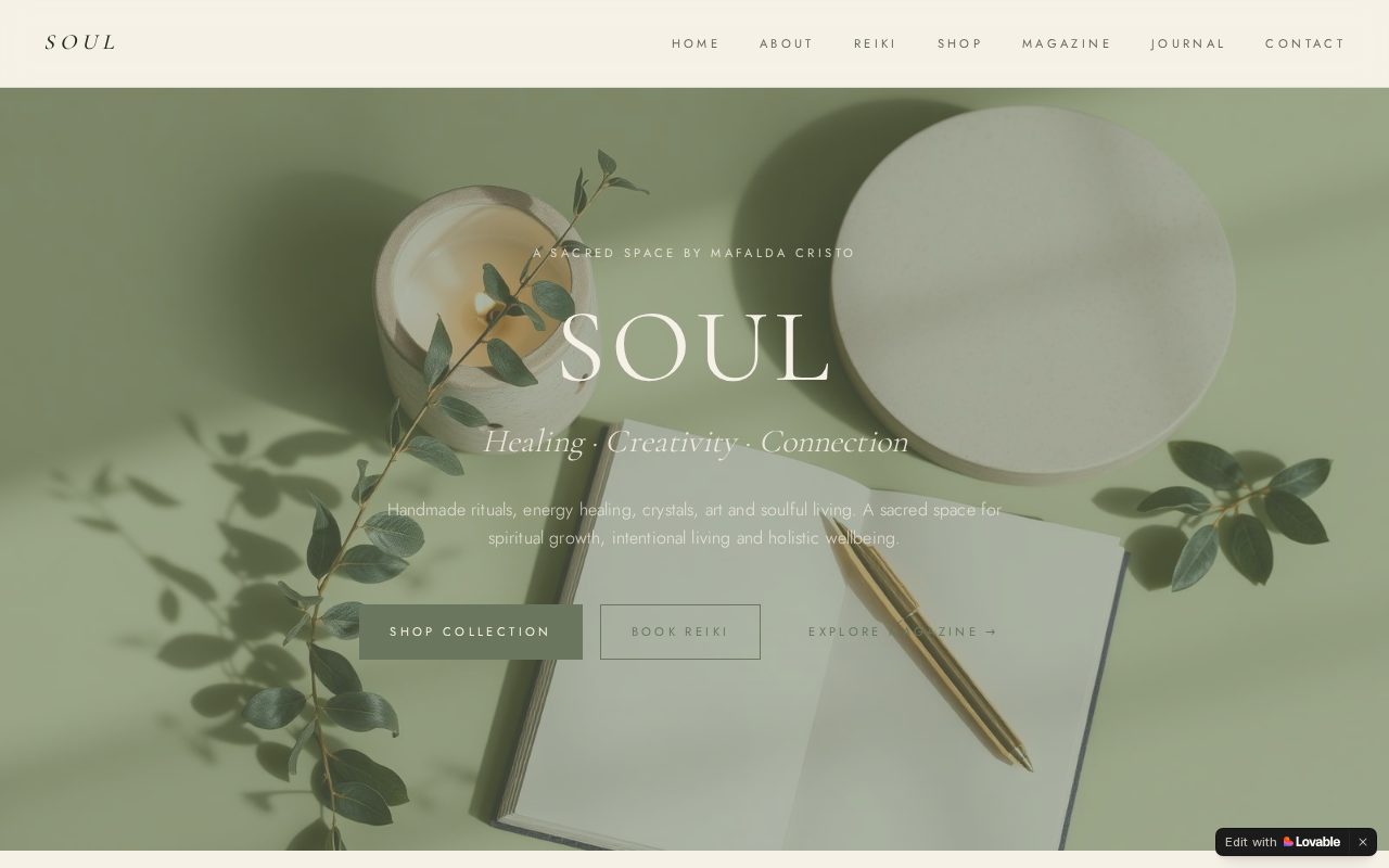 SOUL homepage preview